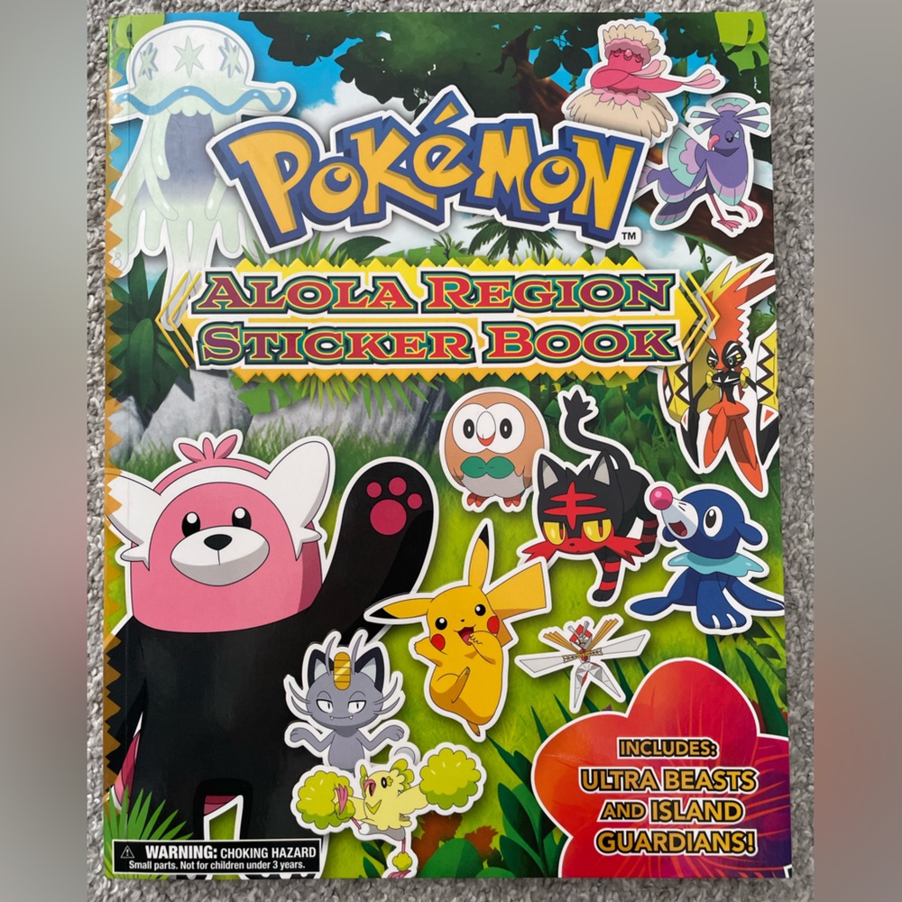5 for $10🟢 Pokemon Alola Region Sticker Book. NWT.